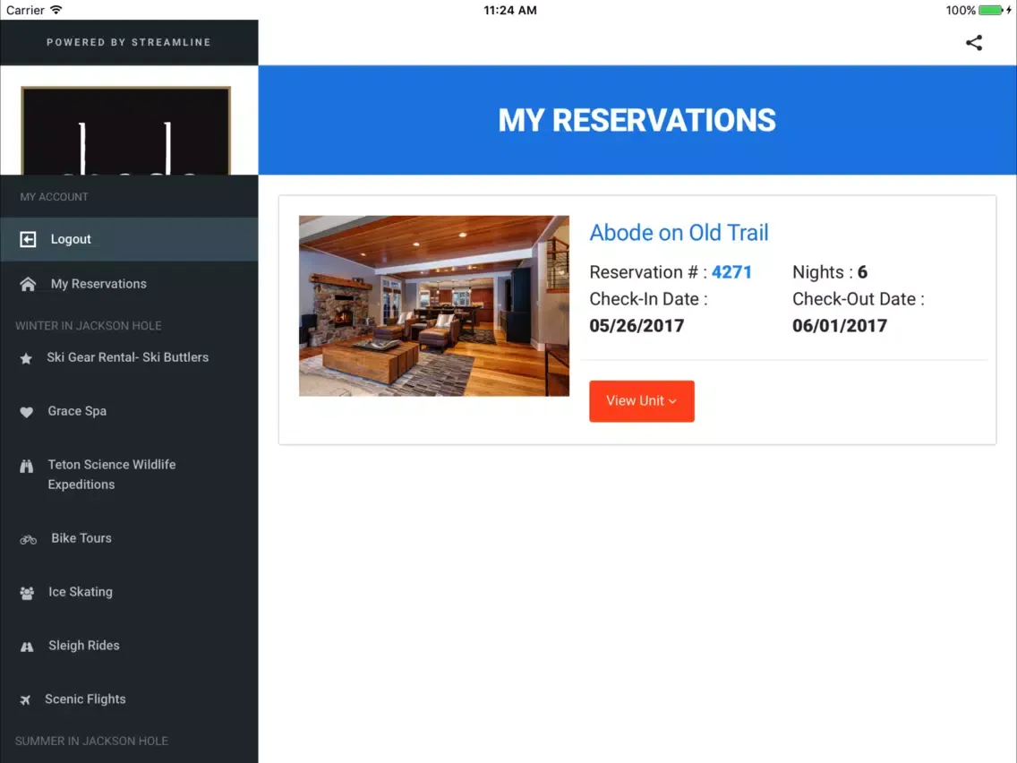 Abode Jackson Hole iPad  스크린샷