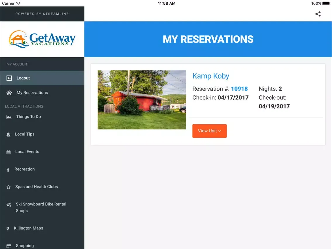 Killington Vacation Guide iPad  스크린샷