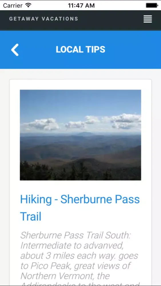 Killington Vacation Guide 스크린샷