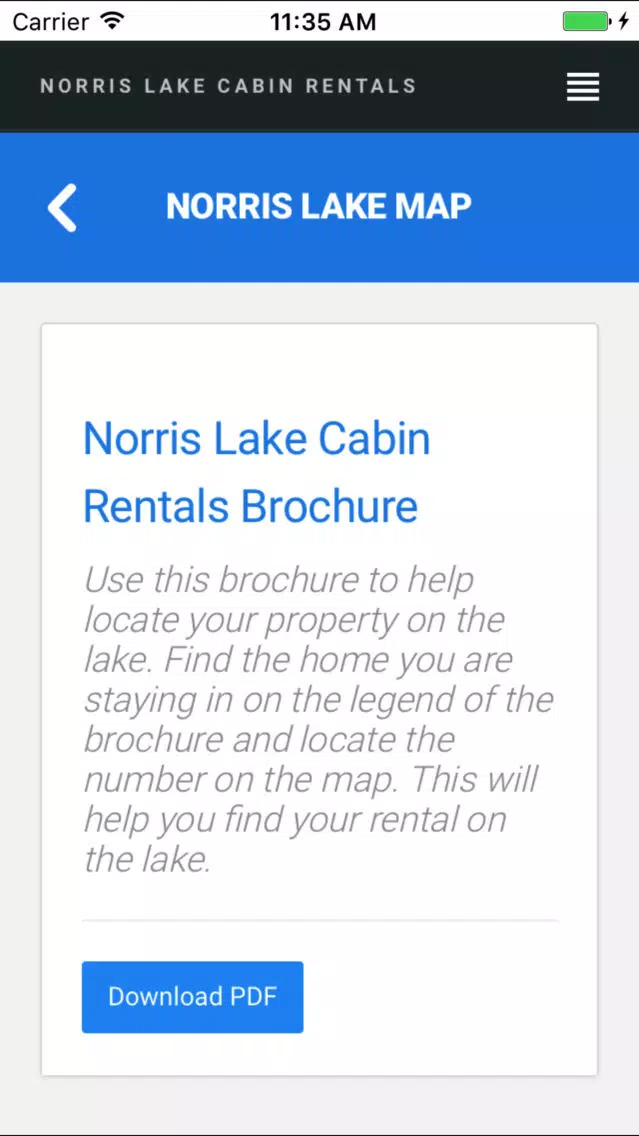Tangkapan skrin Welcome to Norris Lake