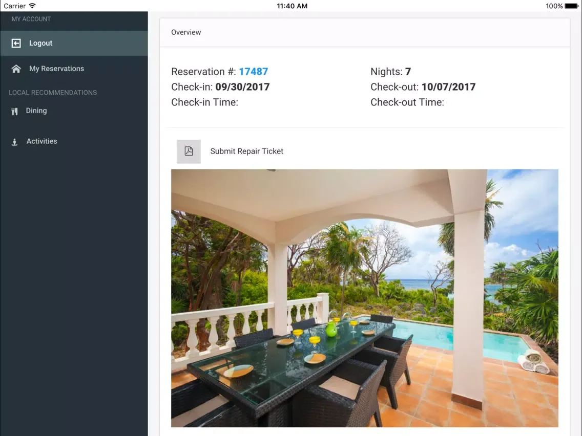 Roatan Vacation Rentals Guests iPad 应用截图