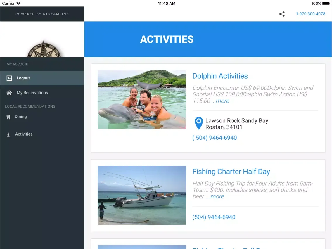 Roatan Vacation Rentals Guests iPad 应用截图