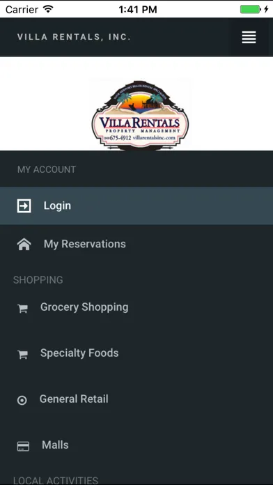 Villa Rentals Vacation Guide 스크린샷