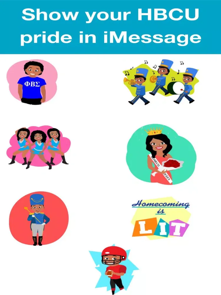 Captures d'écran de HBCU Stickers - Show Your HBCU LOVE iPad 