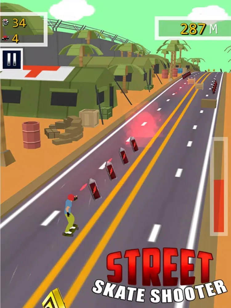 Street Skate Shooter - Free Top 3D Shooting Game iPad  स्क्रीनशॉट