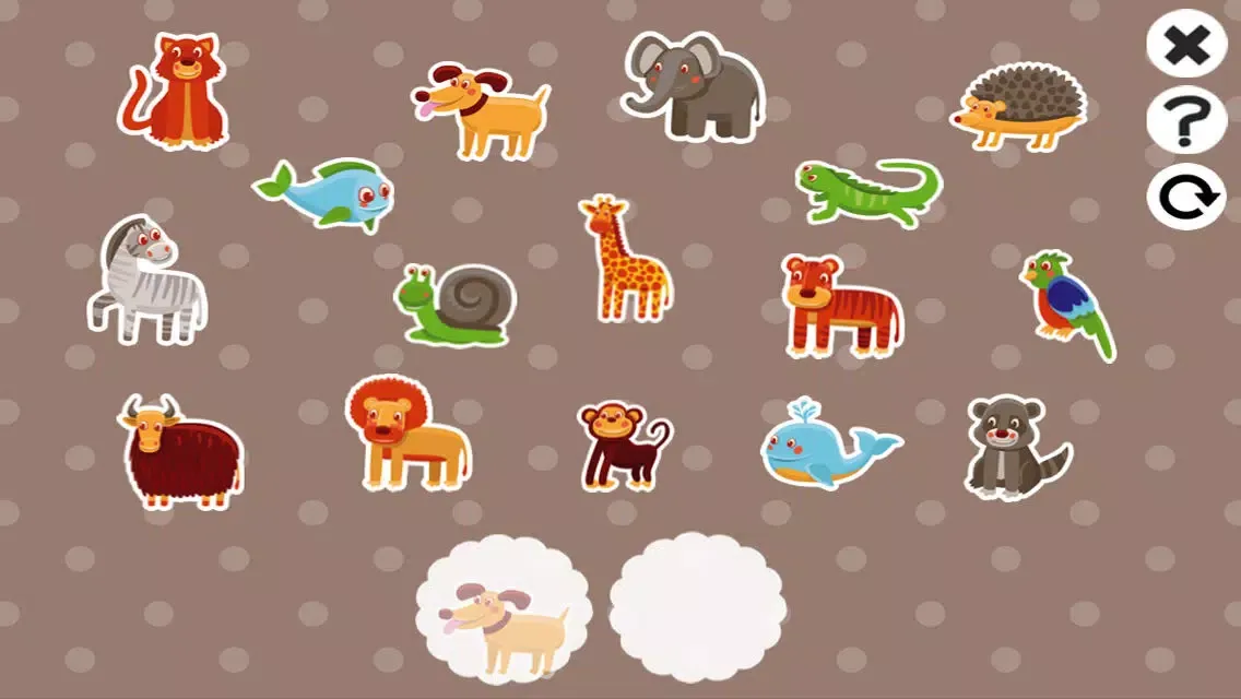 Capturas de tela do Animals Remember and Memorize! Learning and concentration Game for Children