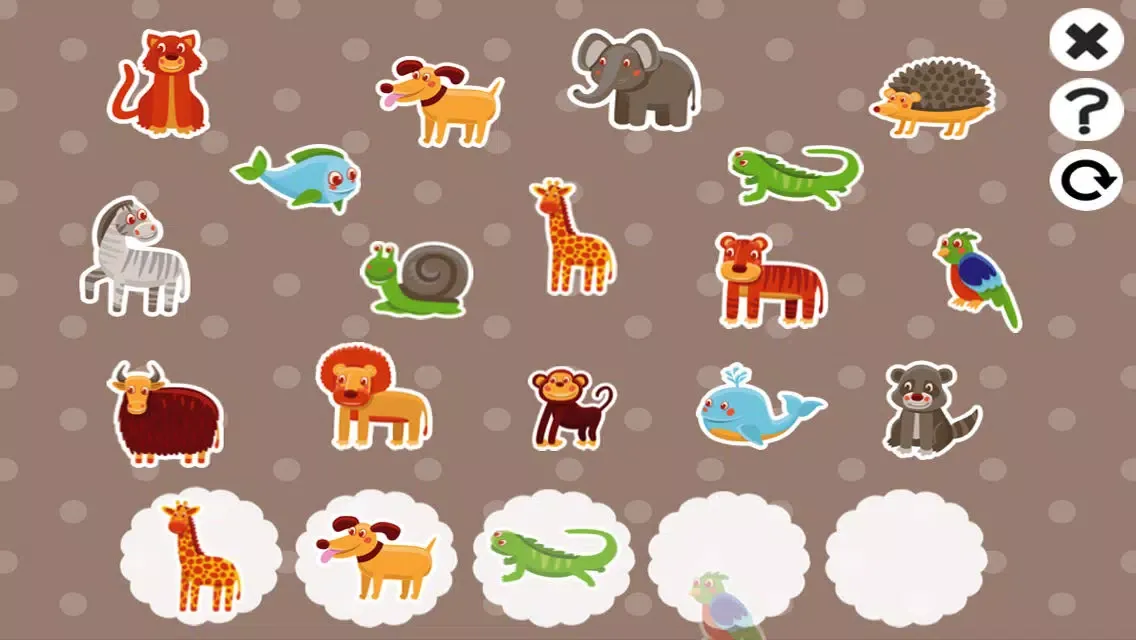 Capturas de tela do Animals Remember and Memorize! Learning and concentration Game for Children