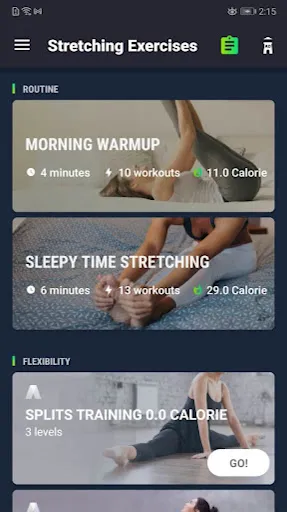 ภาพหน้าจอของ Stretch Exercise - Flexibility