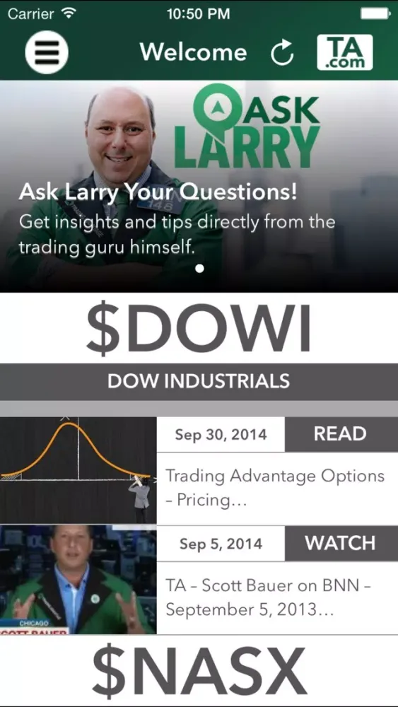 Tangkapan layar Trading Advantage (TA)