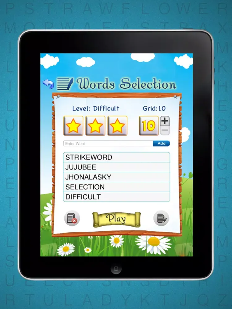 Capturas de tela do Strike Word iPad 
