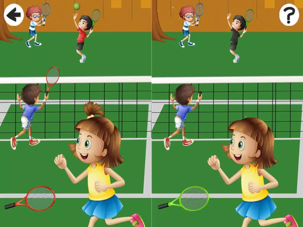 Ace the game! Learn and play on a tennis court for children iPad 应用截图