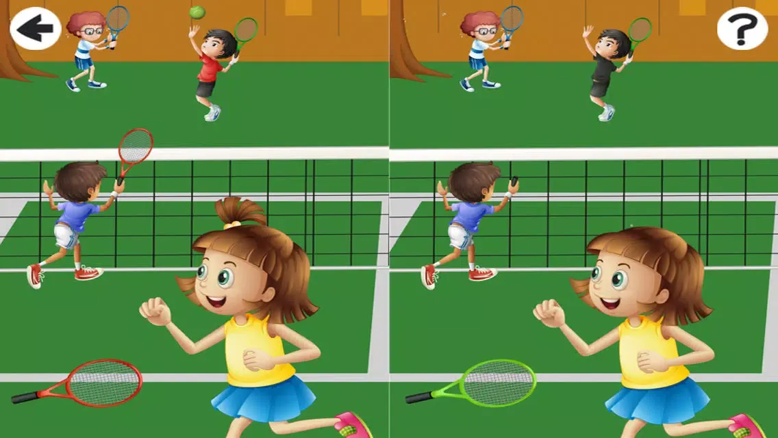 Ace the game! Learn and play on a tennis court for children应用截图