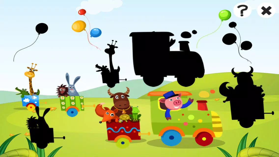 Train Ride: a Game to Learn and Play for Children with Animal-s and Funny Passengers! स्क्रीनशॉट