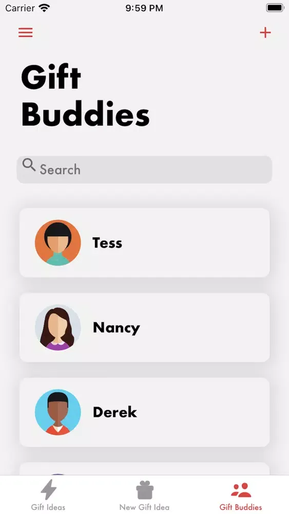 ภาพหน้าจอของ Gift Buddy: Gift Tracking App