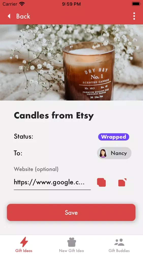 ภาพหน้าจอของ Gift Buddy: Gift Tracking App