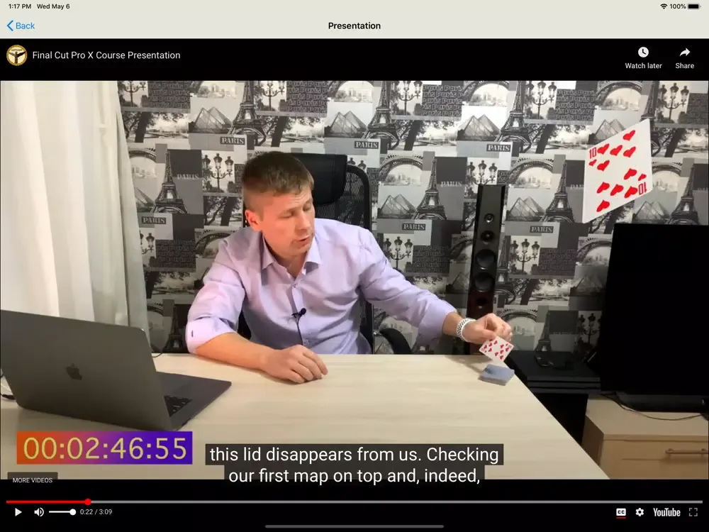 FCPX course, training iPad  Screenshots