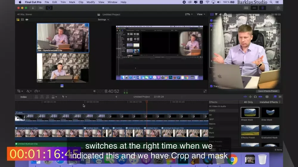 FCPX course, training Screenshots