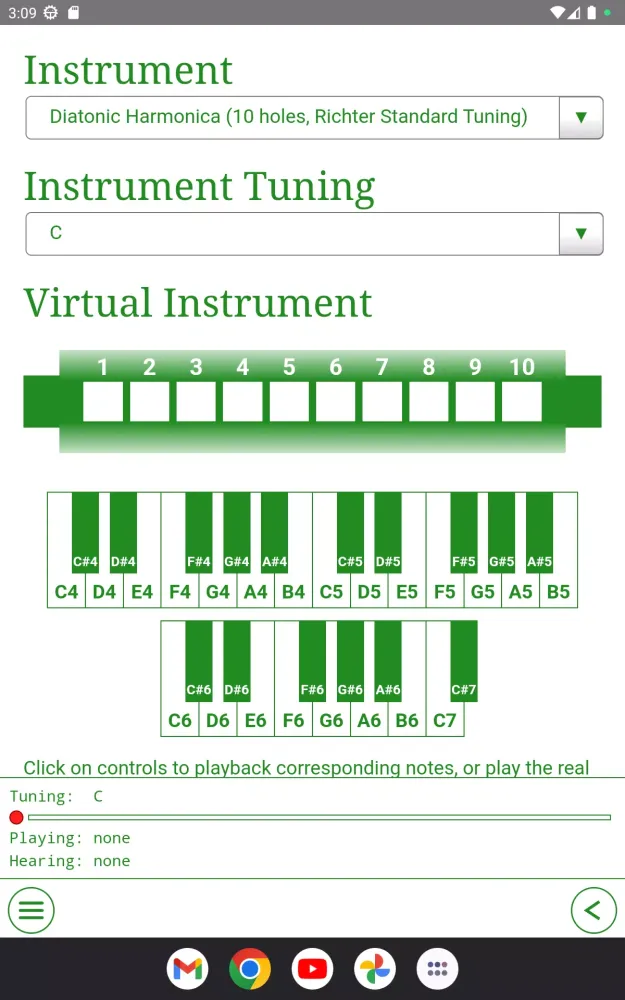 Harmonica Tabs Screenshots
