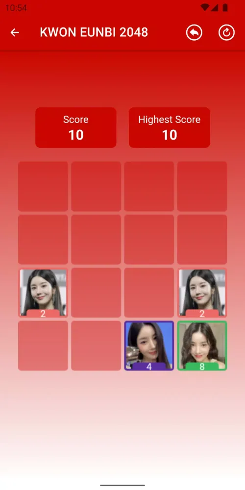 Zrzuty ekranu KWON EUNBI 2048 Game