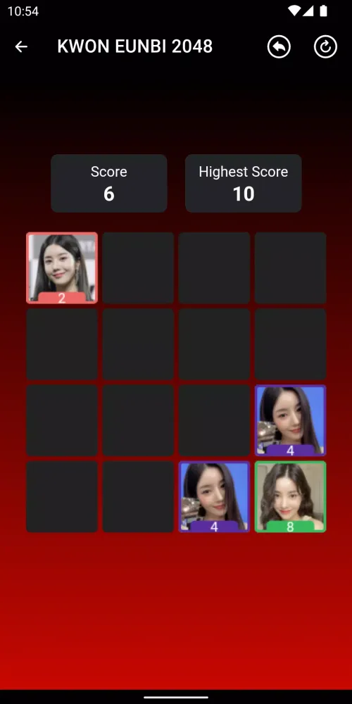 Zrzuty ekranu KWON EUNBI 2048 Game