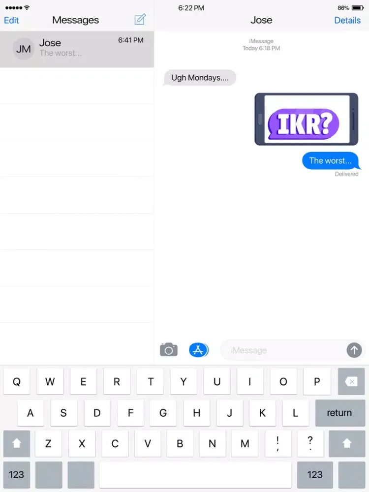 Captures d'écran de ByteMoji iPad 