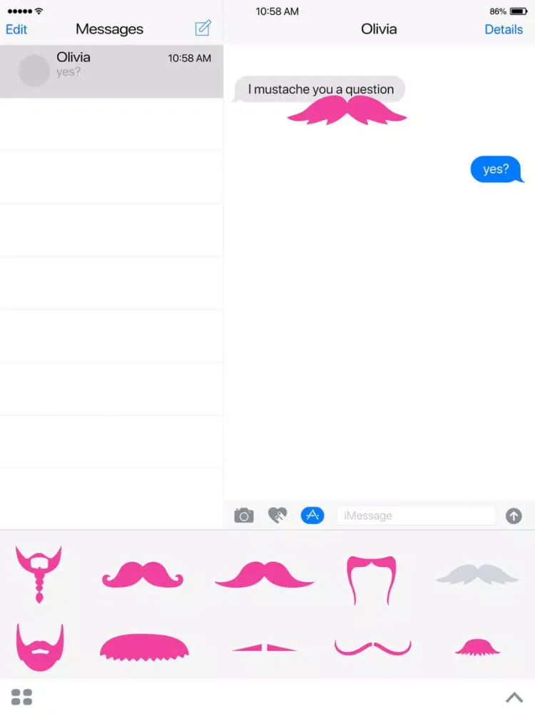 Mustaches and Beards iPad  Ekran Görüntüleri