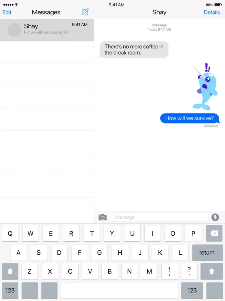 Ảnh chụp màn hình của Narwhal Life iPad 