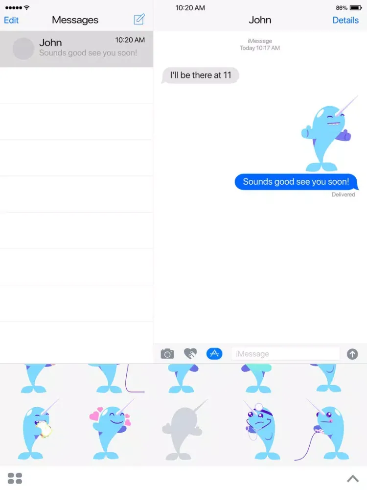 Ảnh chụp màn hình của Narwhal Life iPad 
