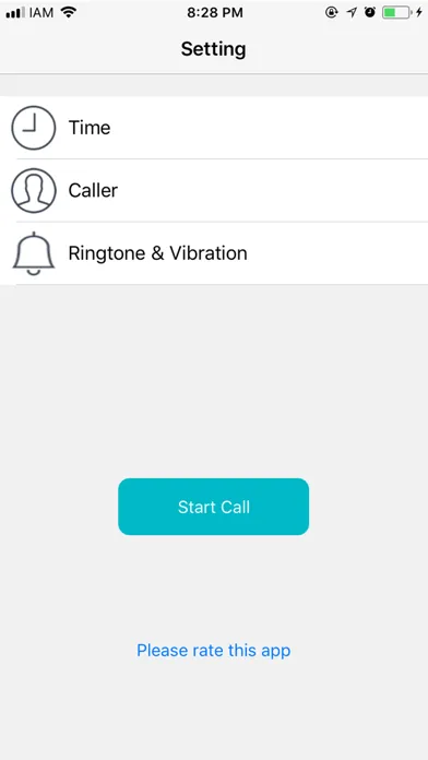 Capturas de pantalla de Fake phone call from girl