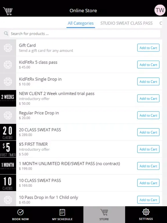 Studio FITRx iPad  স্ক্রিনশট