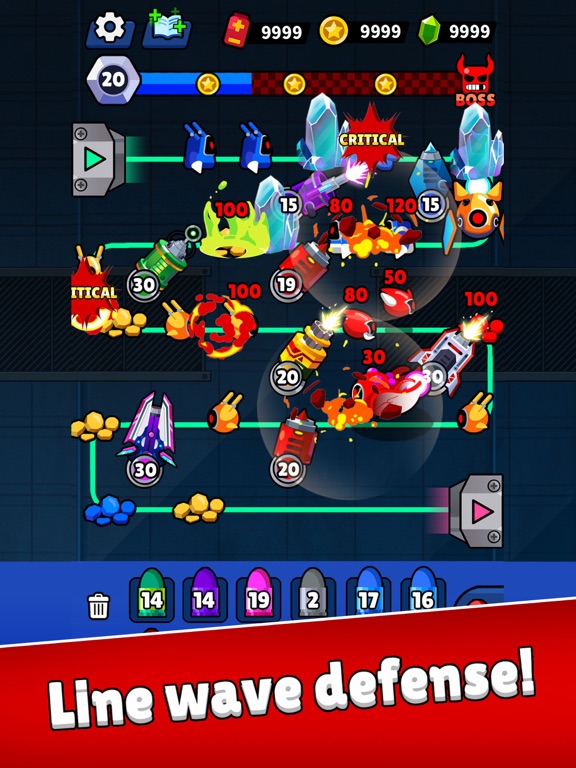 Merge Guns!: Line Defense iPad  スクリーンショット