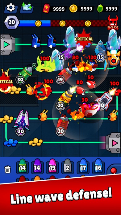 Merge Guns!: Line Defense スクリーンショット
