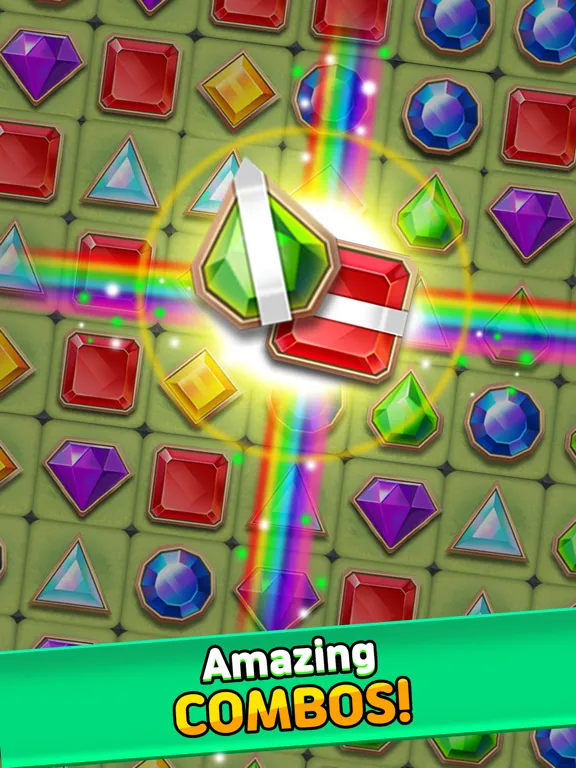 Ảnh chụp màn hình của Temple Gem : Match 3 Puzzle iPad 