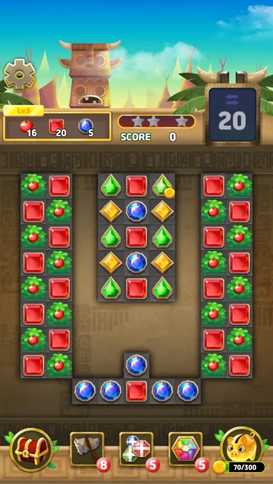 Ảnh chụp màn hình của Temple Gem : Match 3 Puzzle