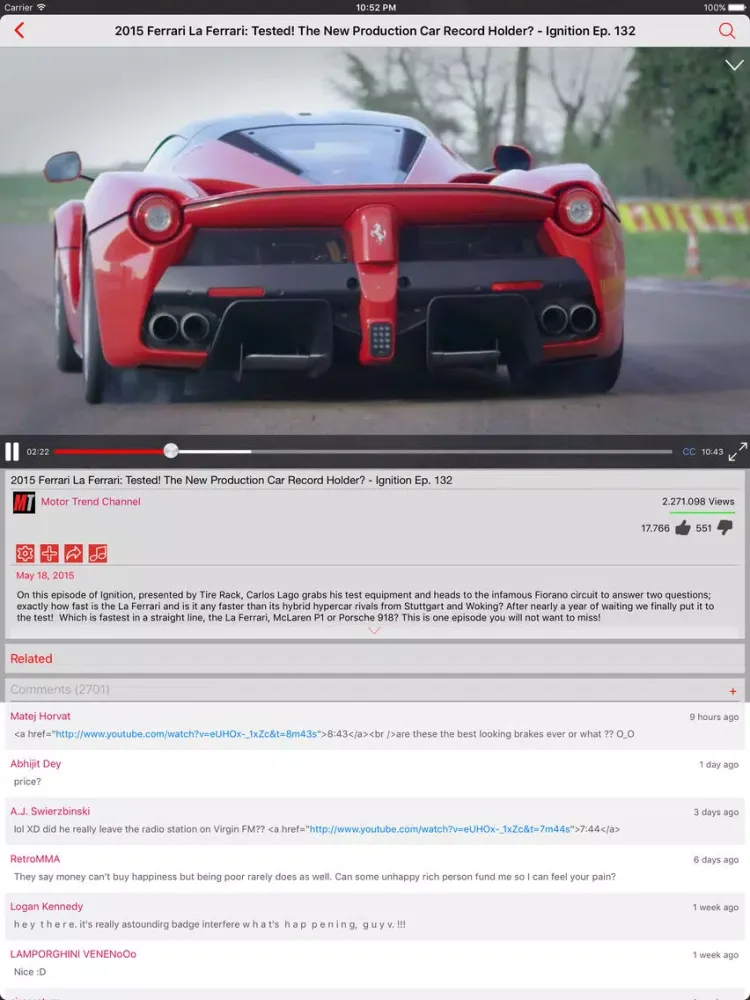 Screenshot di MyTube - Surf uTube Videos iPad 