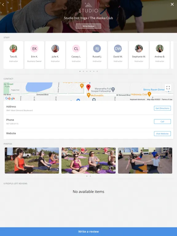 Capturas de pantalla de Studio Hot Yoga iPad 