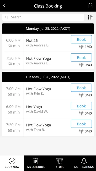 Capturas de pantalla de Studio Hot Yoga