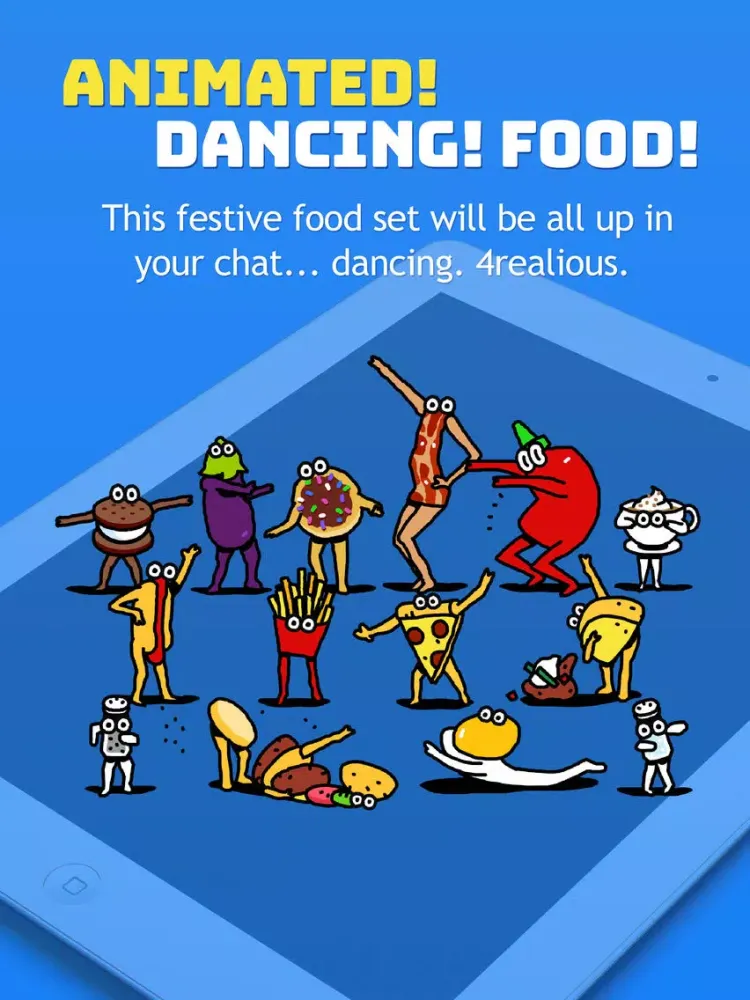 ภาพหน้าจอของ Dancing Food iPad 