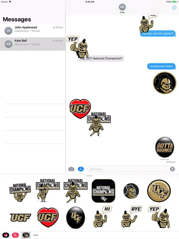 UCF® Stickers iPad  سکرین شاٹس