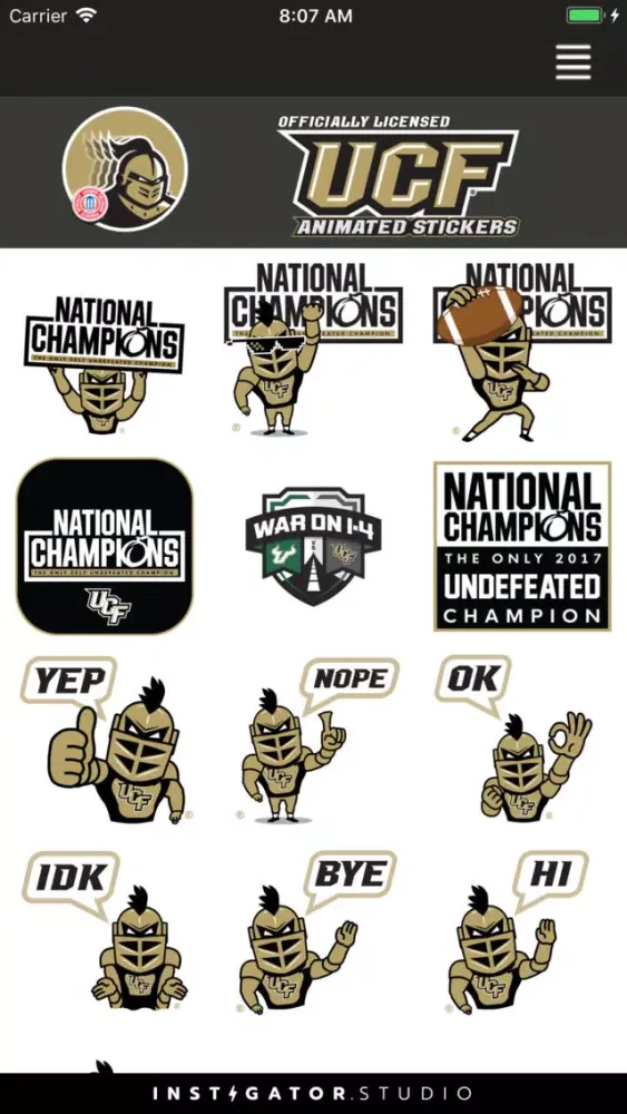 UCF® Stickers سکرین شاٹس