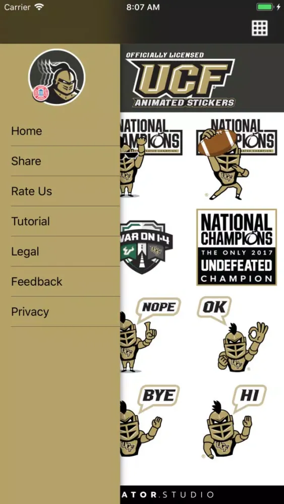 UCF® Stickers سکرین شاٹس