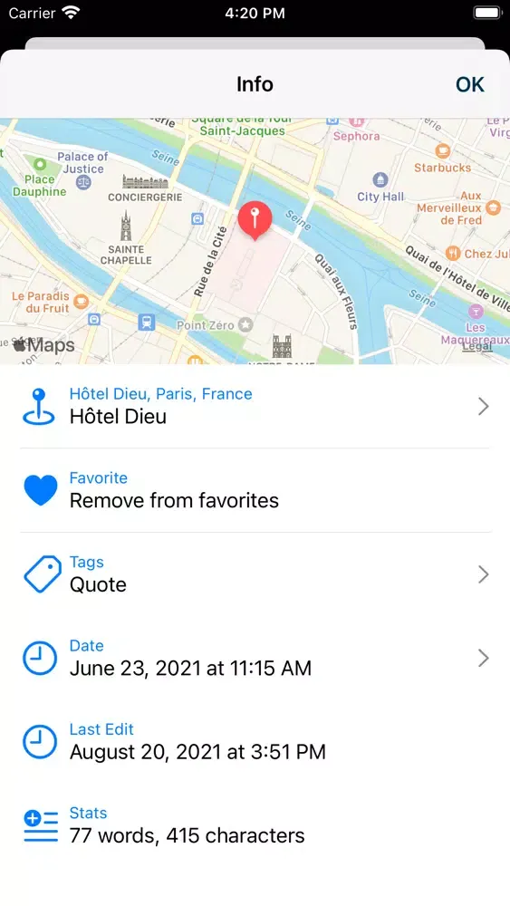 Hibi Journal سکرین شاٹس