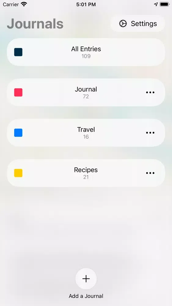 Hibi Journal سکرین شاٹس