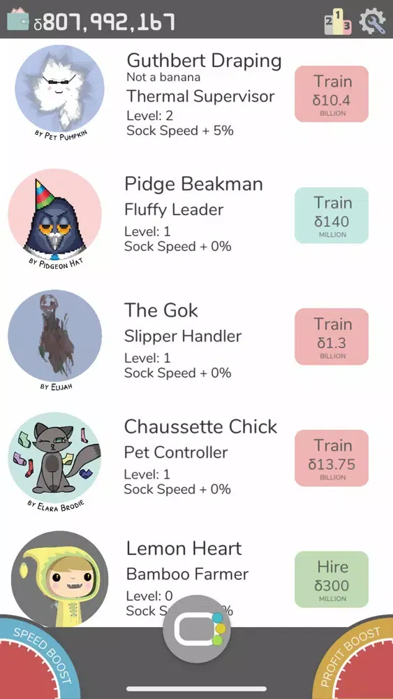 Скриншоты Idle Socks