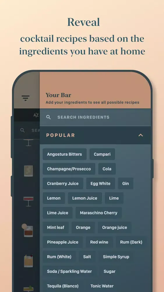 ภาพหน้าจอของ coupe: cocktail recipes