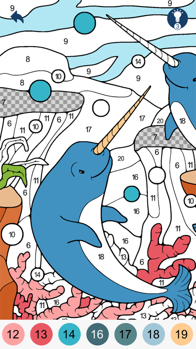 Color by Number - Animals سکرین شاٹس