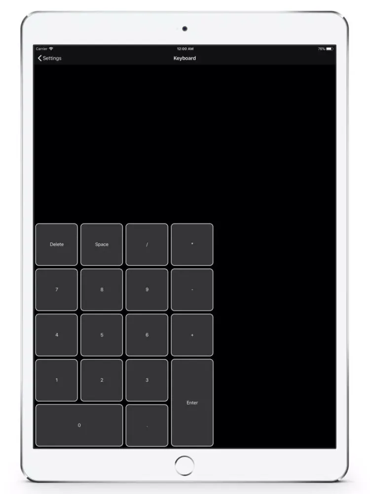 Скриншоты Numeric Keyboard iPad 