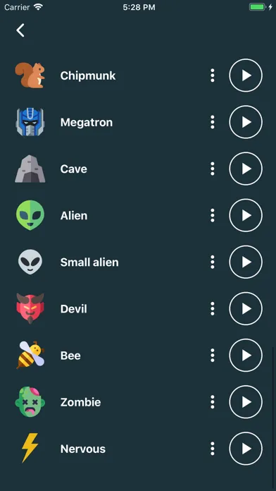 Voice Changer - Audio Effects スクリーンショット