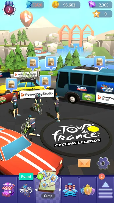 ภาพหน้าจอของ Tour de France Cycling Legends
