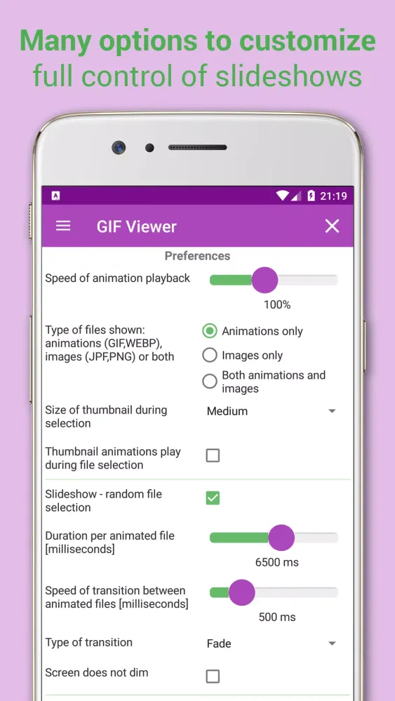 Capturas de pantalla de GIF Viewer Extra